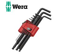 Wera 073596 Hex-Plus Key Set Ball End Metric Black Set of 9 (1.5-10mm)