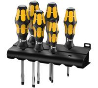 Wera 932/918/6 Kraftform Plus Slot/Pozi Chiseldrivers, 6-Piece Set