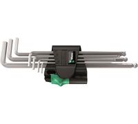 Wera 950/7 Hex-Plus Magnet 1 L-Key Set Chrome Plated Metric 7 Pieces 05022101001