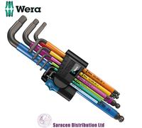 WERA 950-9 9 PIECE METRIC HEX ALLEN KEY SET WITH HOLD FUNCTION - 05022210001