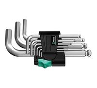Wera Hex Key Set 950/9 Hex-Plus 3 - 9pc Metric 1.5-10 mm - Chrome-Plated Bike Tool