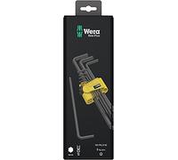 Wera 05133180001 950/9 Hex-Plus Imperial 1 SB L-key set, Imperial, BlackLaser, 9 pieces