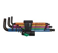 Wera 950/9 Hex-Plus Multicolour 1 L-key Set Metric BlackLaser 9pc 05022089001