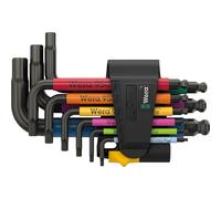 Wera 950/9 Multicolour 3 9 Piece Hex Plus Allen Key Set Imperial