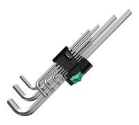 Wera 950L SM N 9 Piece Chrome Plated Hex Key Set