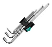 Wera 9 Piece Chrome Plated Hex Plus Key Set Metric