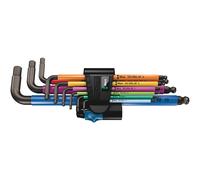 Wera 950 SPKL/9 SM HF Multicolour L-Key Set Metric BlackLaser with HOL, one Size
