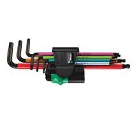 Wera 950SPKL SM 7 Piece Multicolour Magnetic Ballend Hex Key Set