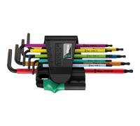 Wera 967 SPKL / 9 Torx BO Multicolour L-key set, BlackLaser, 9 pieces