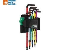 Wera 967/9 TX BO Multicolour 1 L-Key Set For TORX Screws x9 Pcs 05073599001