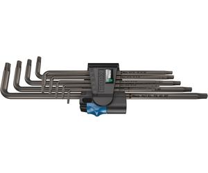 Wera 967/9TXXLHF1 9 Piece L-Shape Long Arm Torx® Key Set TX8 - TX40