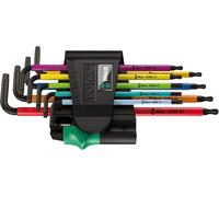Wera 967 SPKL / 9 Torx BO Multicolour L-key set, BlackLaser, 9 pieces