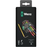 Wera 967SPKL/9BO Multicolour TX-key set, TX8 - TX40, 9pc, 05073599001 Torx BO -