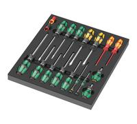Wera 9710 Foam Insert Screwdriver Set 1 18 pieces
