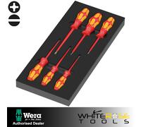 Wera 97110 Foam Insert 7pc Kraftform Series 100 VDE Screwdriver Set 1 PH SL