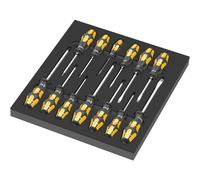 Wera 9714 13 Piece Foam Insert Chisel Screwdriver Set