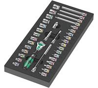 Wera 9720 Foam Insert 8000 A 1/4" Zyklop Ratchet Set 1, 37PC - 05150110001