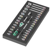 Wera 9720 Zyklop 37 Piece 1/4" Drive Socket Set in Foam Insert Tray 1/4"