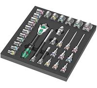 Wera 9722 Foam Insert 8000 C 1/2" Zyklop Ratchet Set 1, 31PC - 05150112001
