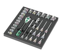 Wera 9722 Foam insert 8000 C Zyklop 1/2" Ratchet Set 1 31 pieces