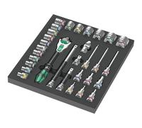Wera 9722 Zyklop 31 Piece 1/2" Drive Socket Set in Foam Insert Tray