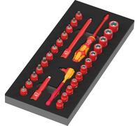 Wera 9727 Foam Insert 8007 A 1/4" VDE Zyklop Set 1, 30PC - 05150117001