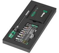 Wera 05150150001 Insert en mousse 9750, jeu Kraftform Kompakt et Tool-Check PLUS 1, 57 pièces, Black-green