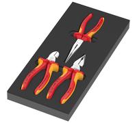 Wera Knipex 05150184001 9784 Foam Insert Pliers Set VDE 1, 3-Piece Set