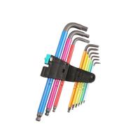 Wera Ball End Multi Colour Hex Key Set 9pcs.Sizes:1.5, 2, 2.5,3,4, 5, 6, 8,10mm
