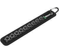 Wera 003891 1/4" Drive 9 Piece Empty Textile Belt Socket and Bit Socket Rail