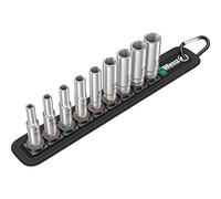 Wera Belt A Deep 1 Socket Set, 1/4" Drive, 9PC, 05004525001