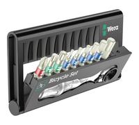 Wera Bicycle Set 9, Stainless 10 Piece Screwdriver Bit & Micro Ratchet, 004177