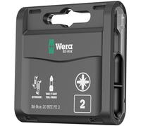 Wera WER057761 Bit-Box 20 BiTorsion Bits PZ2 x 25mm 20 Piece