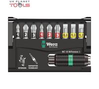 Wera 05056374001 8700-9/BTZ Bit-Check Set with Extra-Tough Bi-Torsion and Rapidaptor for Drill/Drivers/Metal Jointing (10 Pieces)