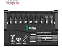 Wera Bit-Check 10 PZ Impaktor 1 10 piece Bit Set Magnetic Bit Holder 05057684001