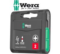 Wera BiTorsion Screwdriver Bits PH2 x 25mm Pack Of 20 Pieces In Bit-Box 057751