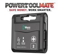 Wera BTZ 20 Pack PZ2 Bi-Torsion 25mm Extra Tough Impact Screwdriver Bits, 057761