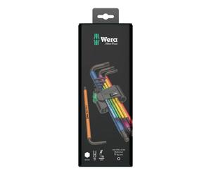 Wera Hex Key Set Multi Colour L Key 9pc 1.5-10mm - 073593