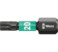 WERA IMPAKTOR 867 / 1 IMP DC Impact Bit TX20 x 25mm. 1/4" hex drive. Pack of 10.
