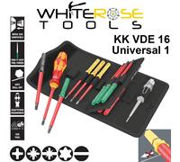 Wera Interchangeable VDE Screwdriver Set KK VDE 16 Universal 1 Tool Finder 16pc