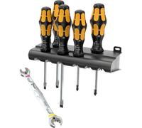 WERA Joker 05136079001 Screw Chisel + Double Open-Ended Spanner Limited Special Set 2 6-Piece
