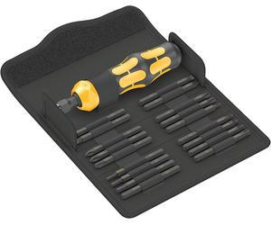 WERA KK 900 Set 1, 19 Piece Interchangeable Impact Hammer Screwdriver Set,018110