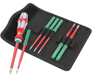 Wera KK VDE Stainless 8 extra slim 1 Tool Finder Torx Screwdriver Set- 006630