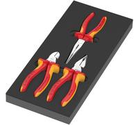 Wera 9784 3 Piece Foam Insert Knipex VDE Plier Set