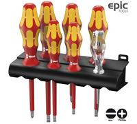 Wera 006147 Kraftform VDE Screwdriver Set of 7 4 x SL 2 x PH 1 x Volt