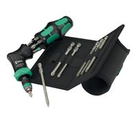 Wera 051536 Kraftform Kompakt Pistol RA-R 2 Ratchet Bit Screwdriver x13 Pcs