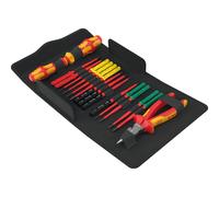 Wera Kraftform Kompakt 17 Piece VDE Insulated Extra Slim Tool Finder Screwdriver and Pliers Set