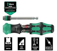 Wera Kraftform Kompakt 20 RA-R Ratchet Screwdriver Set 6 Piece - 051513