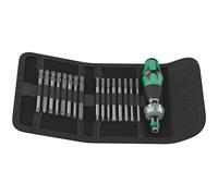 Wera Kraftform Kompakt 60 Ratchet screwdriver & Bit Set, 17pc, 05051040001