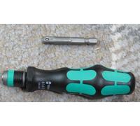 Wera Kraftform Kompakt 816R Rapidaptor Screwdriver bit holder + sq drive adapter